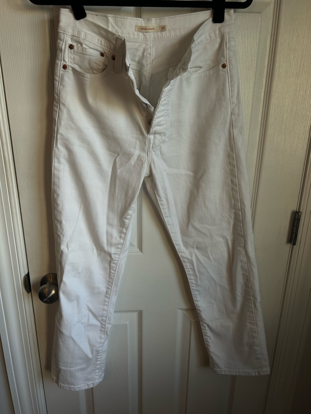 Levi's White Straight Leg Women's Jeans